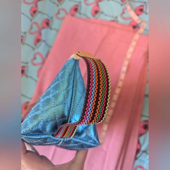 Consuela  Electric Blue Mish Quilted Wristlet Or Toolkit. Like New - Picture 3 of 7